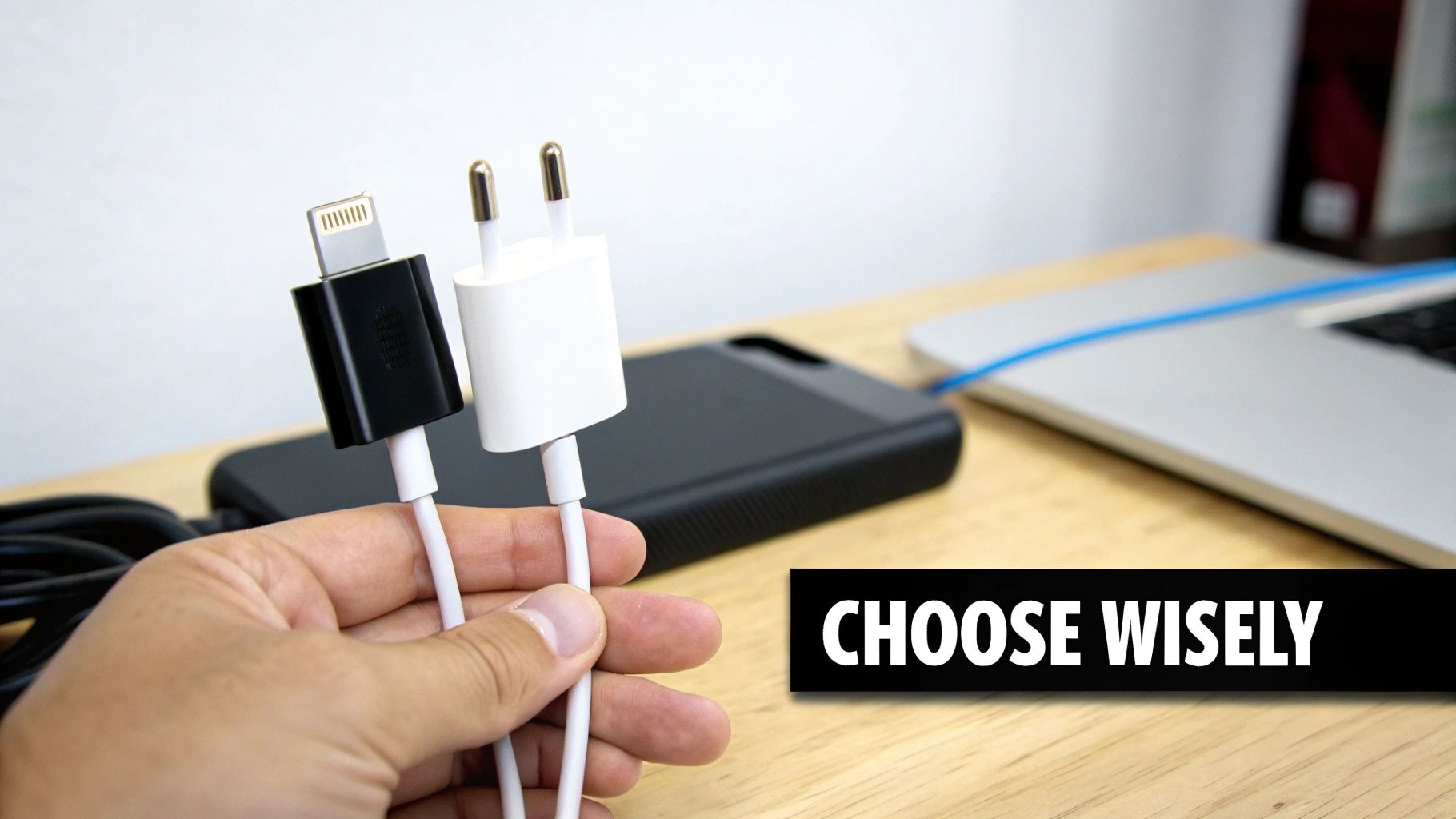 A person paying for EV charging with a credit card at a public station